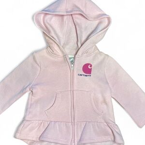 Carhartt Zip Up Baby Hoodie 3m Pink